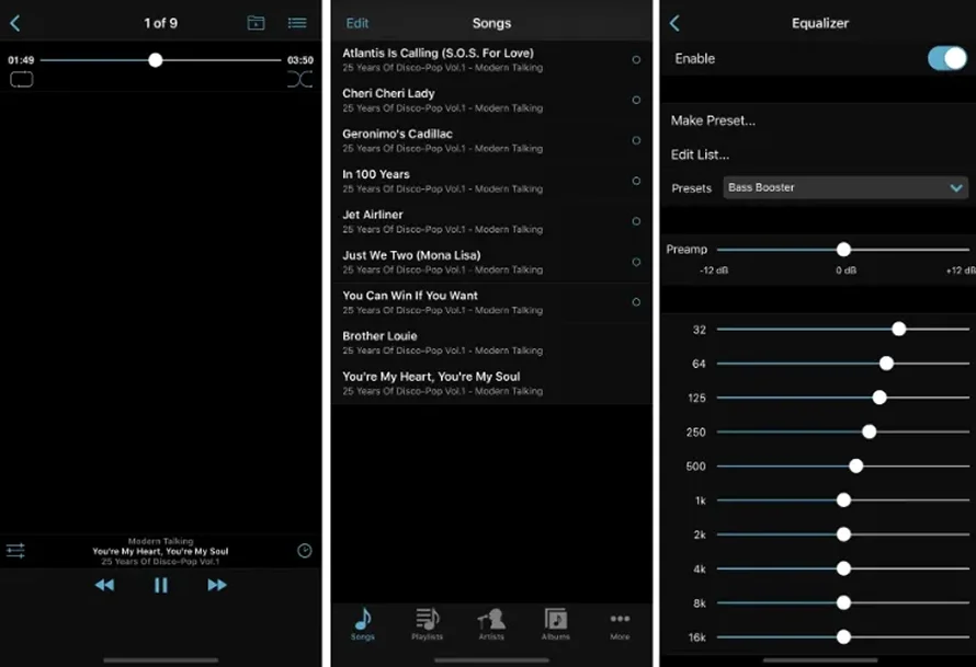 музыкальный плеер для iOS