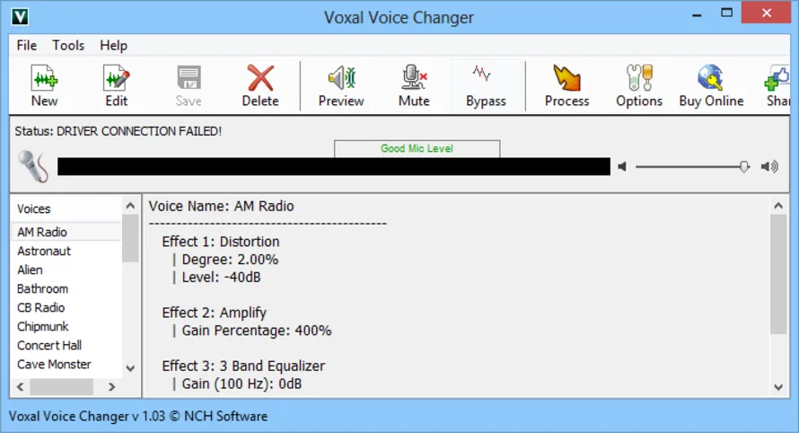 Voxal Voice Changer
