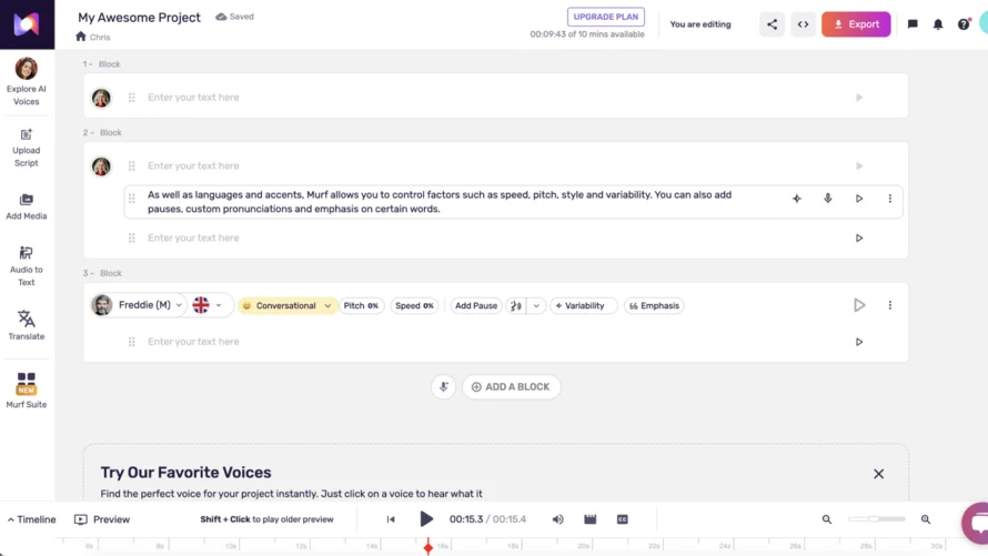 Murf Voice Generator