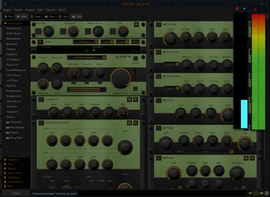 Скриншот Guitarix 2