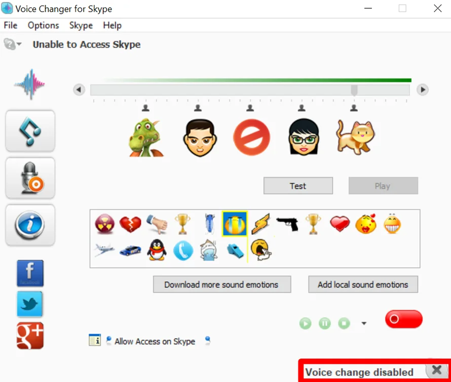 Программа Skype Voice Changer