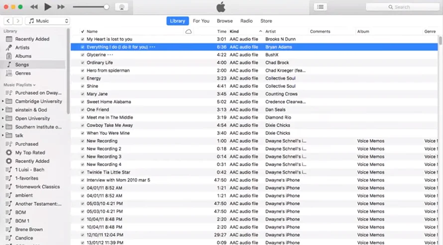 приложение iTunes