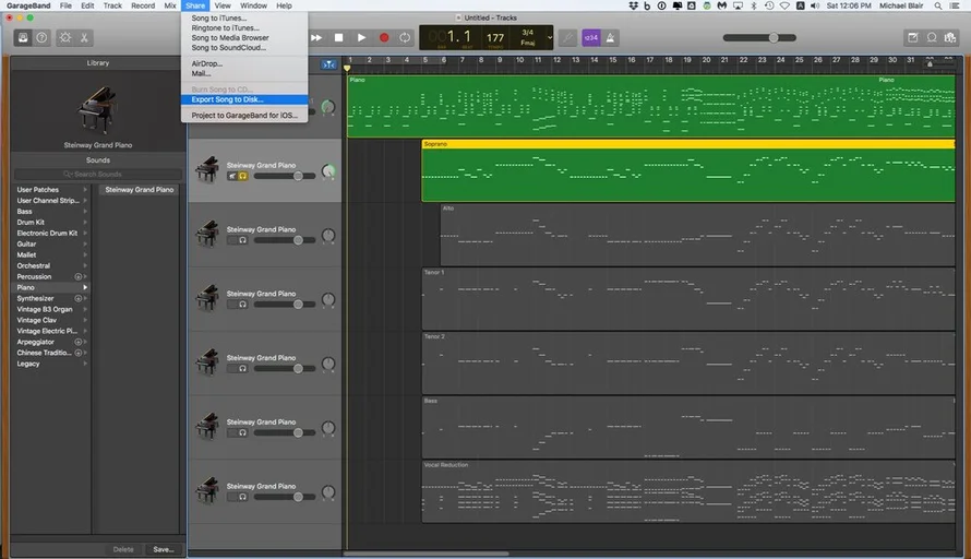 Инструкция для программы GarageBand