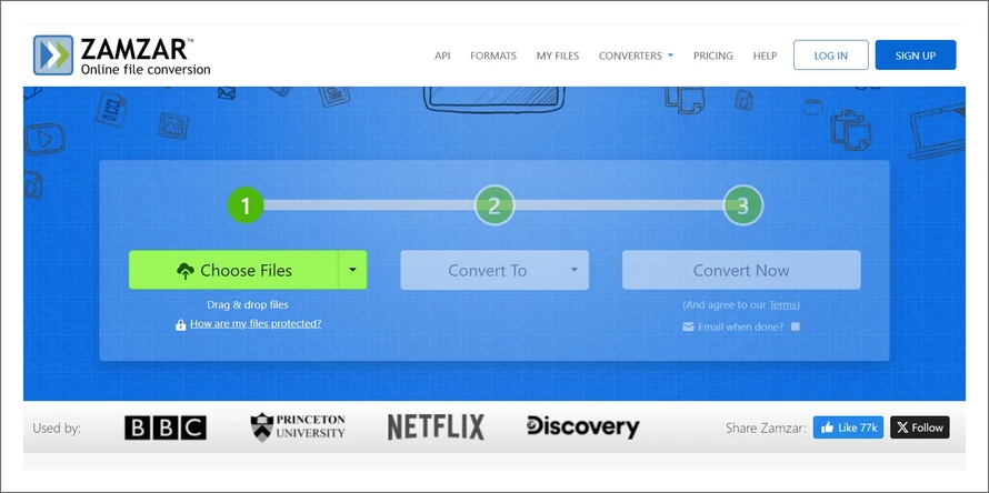 онлайн-сервис Zamzar