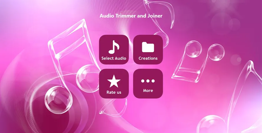 интерфейс программы Audio Trimmer & Joiner