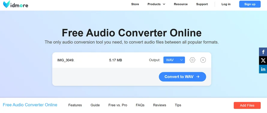Нажмите на кнопку Convert to WAV