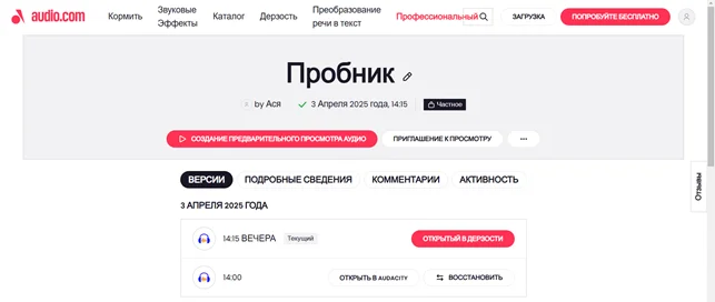 Как сохранить проект