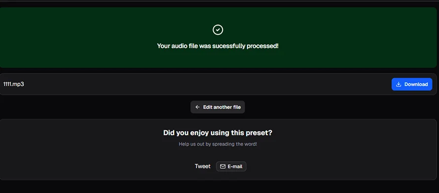 предварительный результат