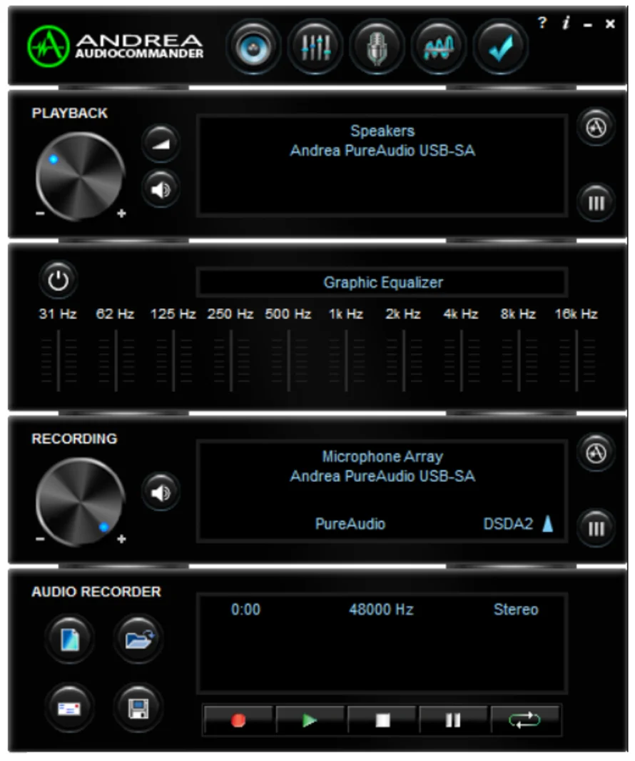 Andrea PC Audio Software