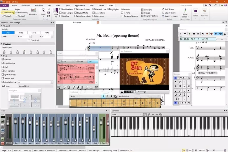 Скриншот программы Sibelius