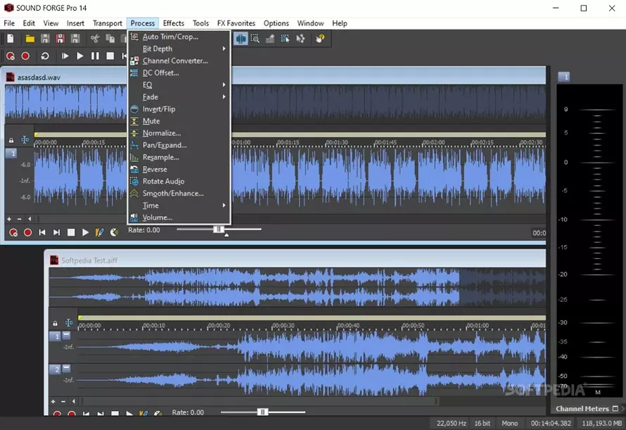 Скриншот программы Sound Forge Pro
