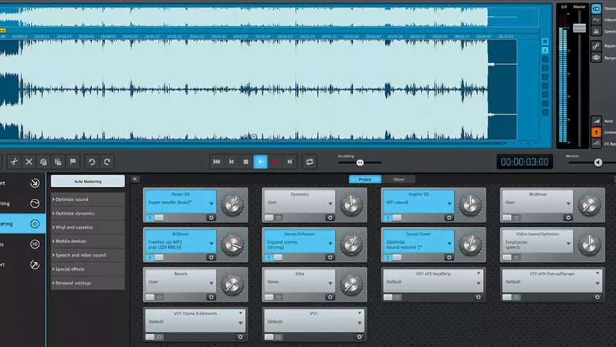 Скриншот программы Sound Forge Pro