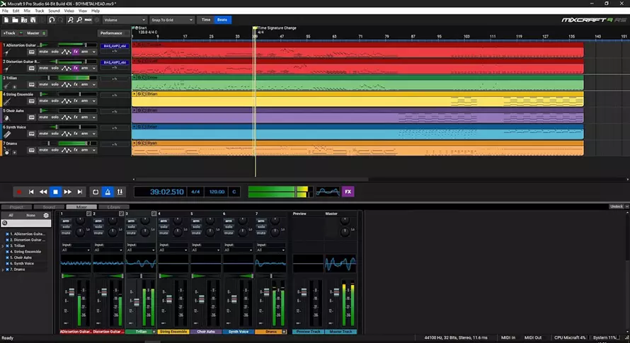 Скриншот программы Acoustica Mixcraft