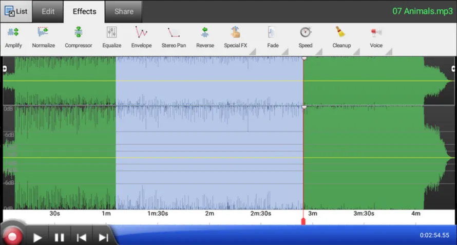 приложение WavePad Audio Editor