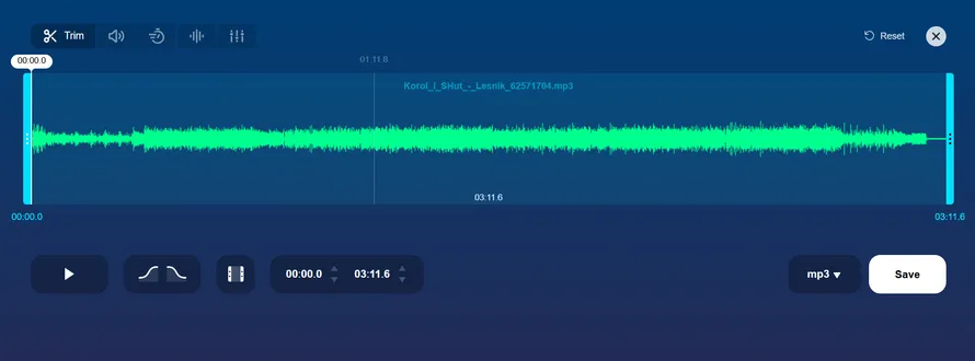 сервис Audio Cutter