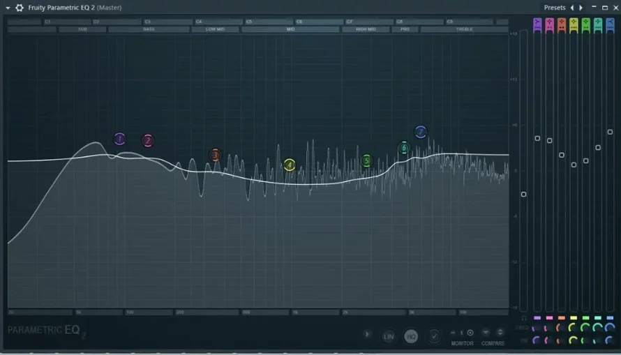 Параметрический эквалайзер Fruity 2