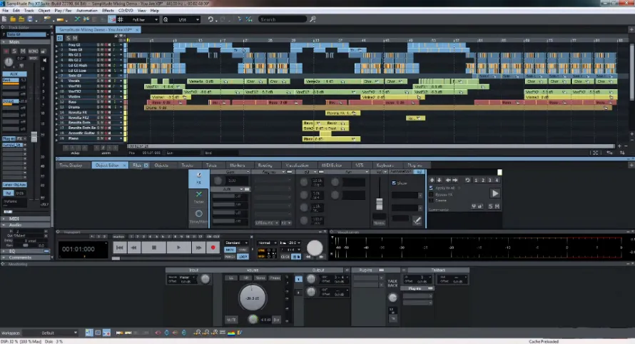 Скриншот MAGIX Samplitude Music Studio 1