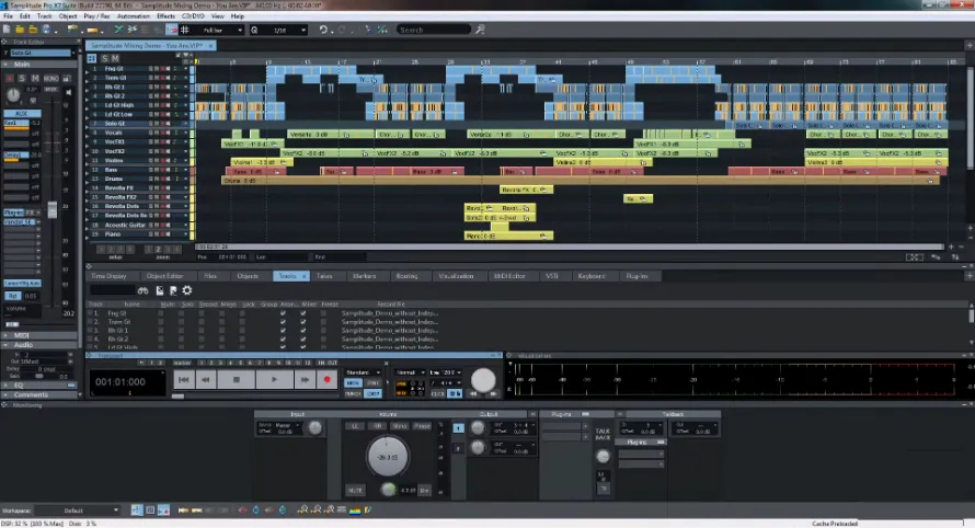 Скриншот MAGIX Samplitude Music Studio 2