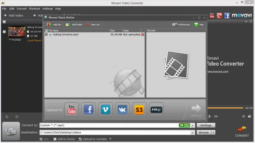 Скриншот Movavi Video Converter 2