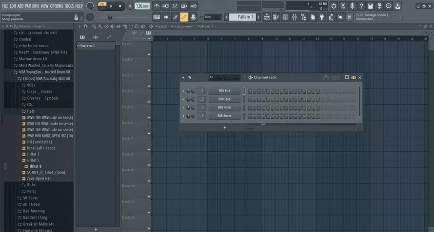 Изменение темпа музыки в программе FL Studio