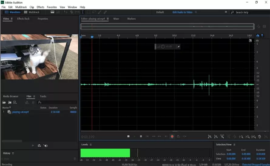 Запись в Adobe Audition