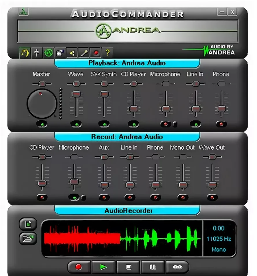 Andrea PC Audio Software