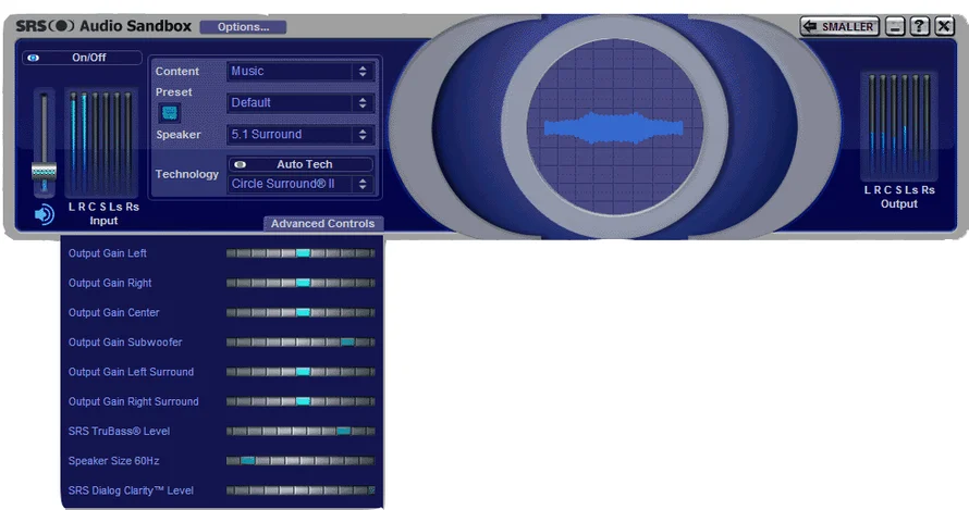 SRS Audio Sandbox