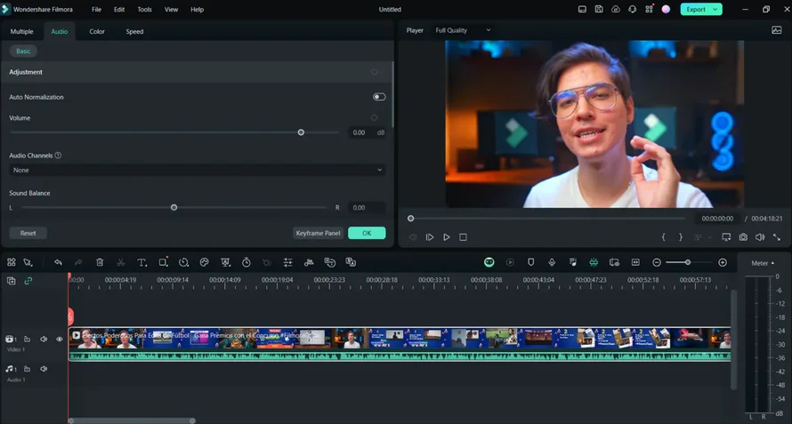 Интерфейс Wondershare Filmora
