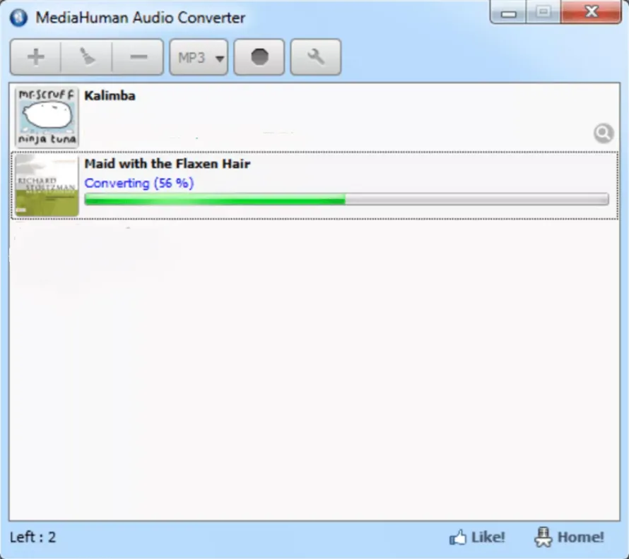 Скриншот MediaHuman Audio Converter