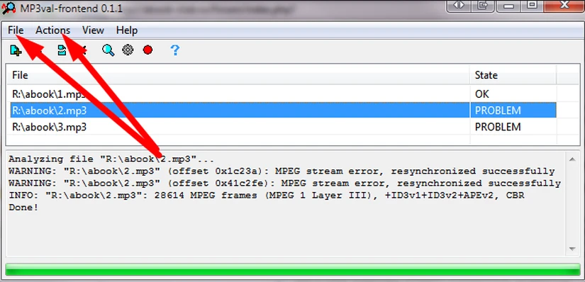 как исправить поврежденный MP3 файл