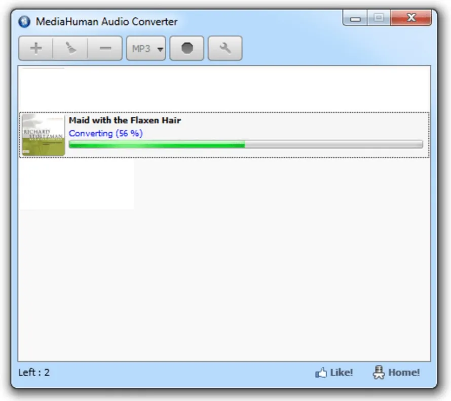 Скриншот MediaHuman Audio Converter