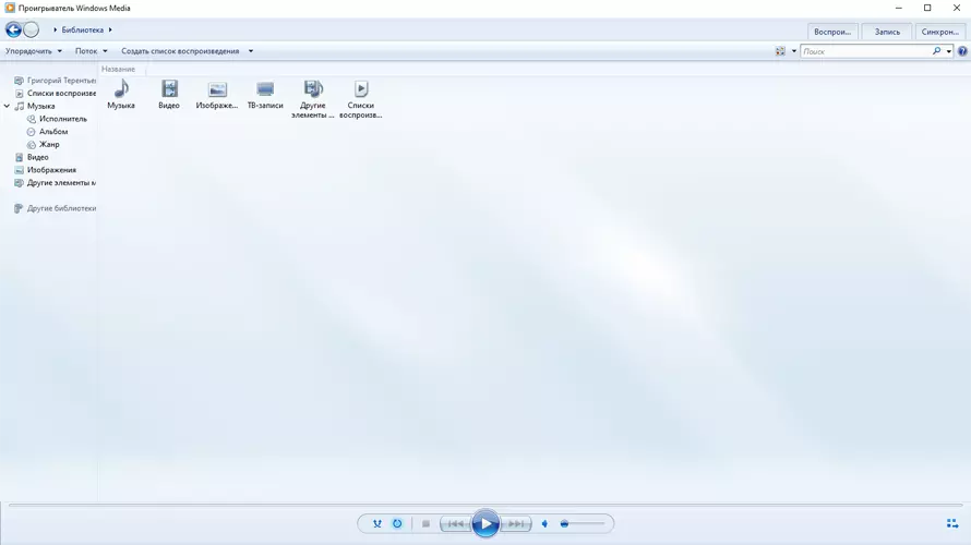 Скриншот Windows Media Player 1